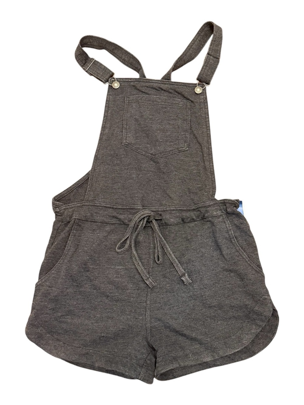 NWT Wallflower Jersey Heather Gray Overall Shorts Size Medium